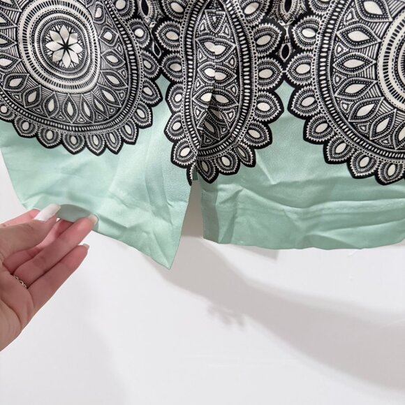 NWT The Limited Geometric Print Sheath Dress, Size 6, Mint Green & Black - Picture 7 of 8